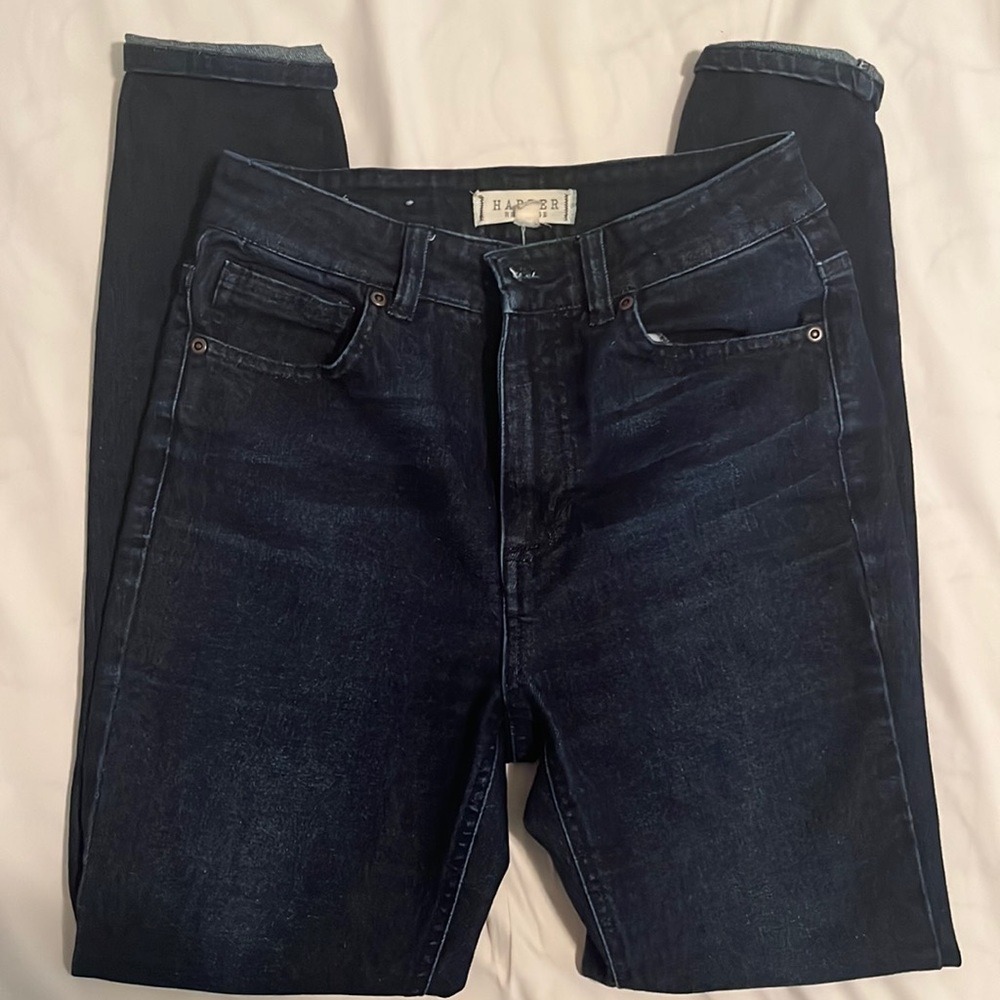 Francesca’s Harper Heritage Dark Wash High Rise Skinny Jeans